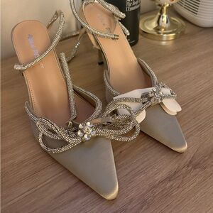 Elegant Rhinestone Embellished Heels